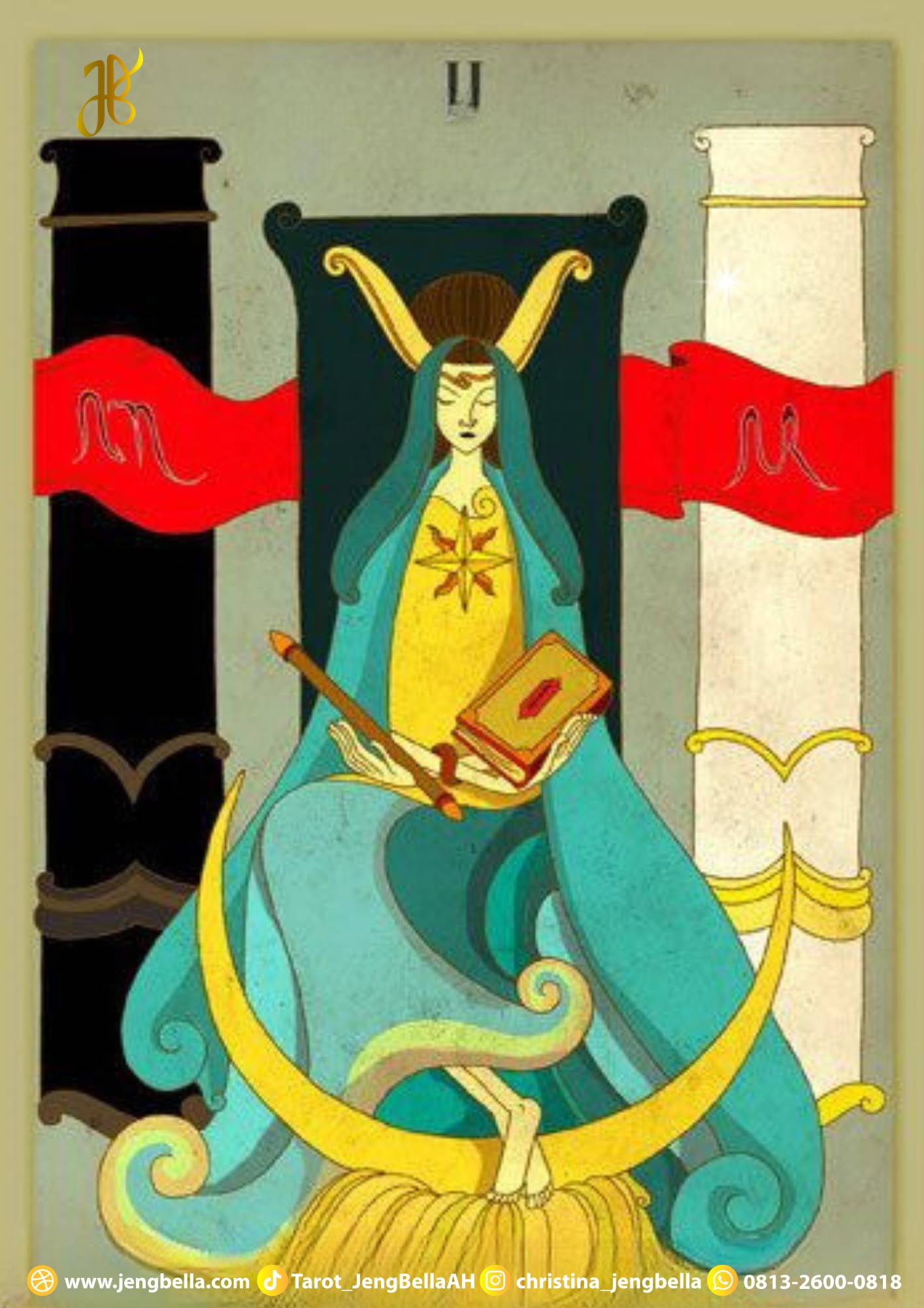 Arti kartu the high priestess dalam tarot nusantara