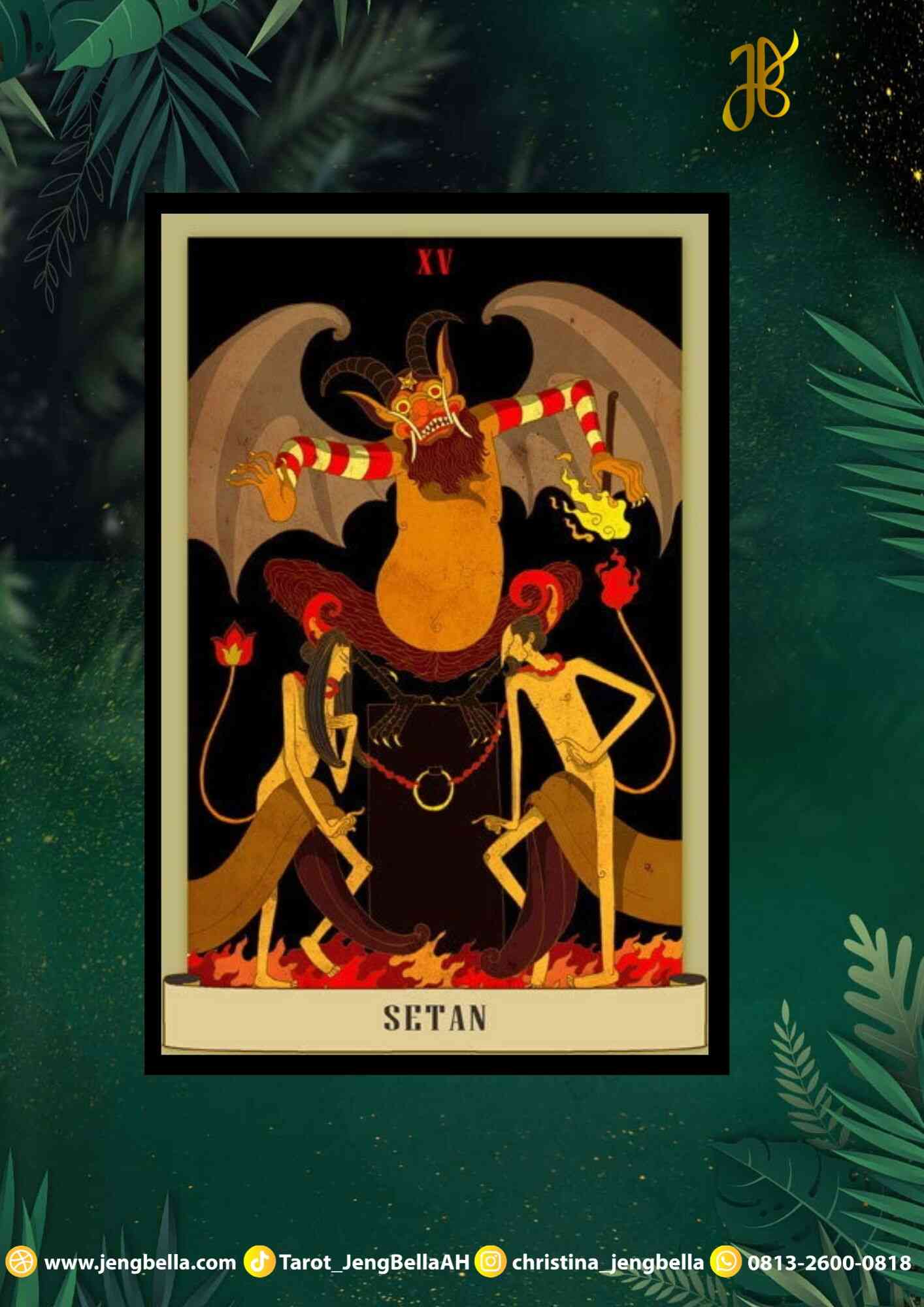 pesan kartu the devil dalam tarot nusantara