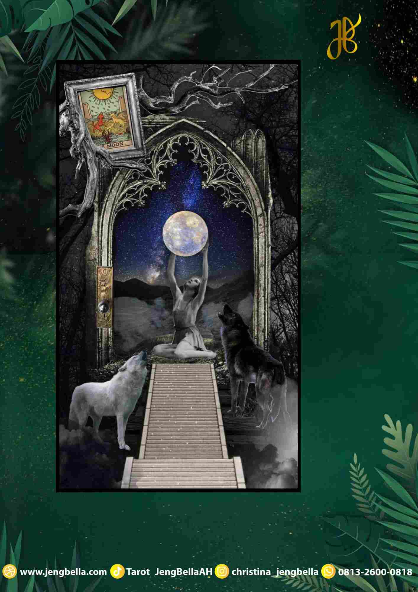 pesan kartu the moon dalam tarot nusantara